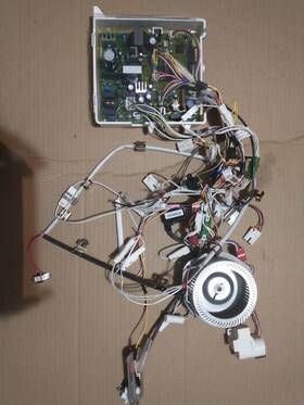 Rinnai Rl75e Parts Lot Wiring Harness And Board Fan Motor Used