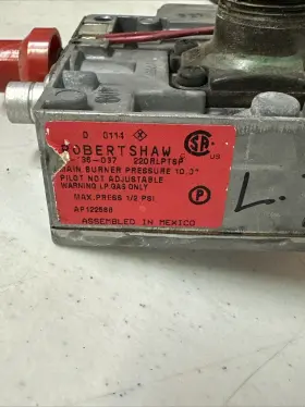 Ap12258b Robertshaw Water Heater Gas Valve