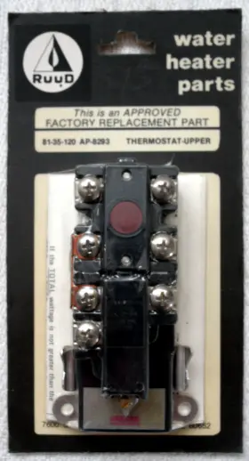 81-35-120 Ruud Rheem Nos Original Package Ap-8293 Water Heater Upper T-stat Ap