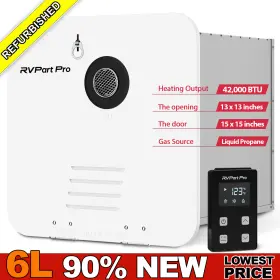 Rvg42wd-ra Rvpart Pro 6l 2.2gpm Rv Tankless Water Heater Instant Hot 42000btu Dc 12v 15x15 Door