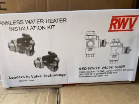 3420rab Rwv 670779322056 3/4 Inch Lead Free Tankless Water Heater Installation Kit New