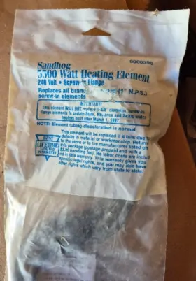 9000396 Sandhog 5500 Watt Heating Element