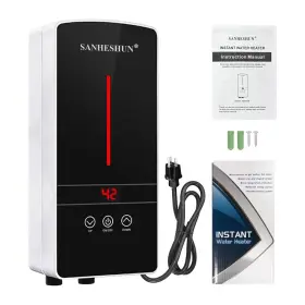 256873 Sanheshun Tankless Water Heater Electric Instant Hot For Bathroom Kitche