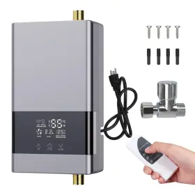 Lf-006c Sanheshun Tankless Water Heater Electric 110v 3000w Instant Hot Remote Control