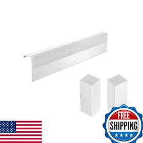 Saree B0dgp5cqzc Upgraded 3 Ft Base Board Heater Cover Left And Right Endcaps Galvanized