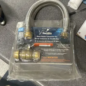 24756 Sharkbite 3/4 Inch Water Heater Connection Kit New Old Stock