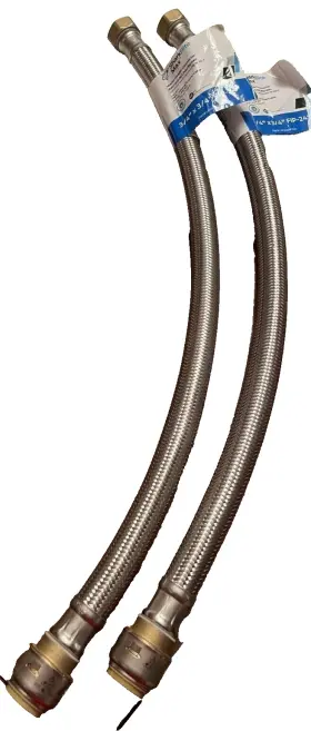 Sharkbite 697285082403 3/4 Inch X Fip - 24 Water Heater Connector Set Of 2