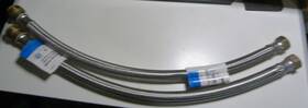 Sharkbite 818171 Braided Stainless Steel Water Heater Connector 24-in 3/4-in X2