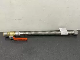 Ss3088flex18bv Sharkbite 3/4 Inch X Fip 18 Stainless Steel Corrugated Water Heater Connector With Ball