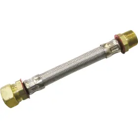 496-234 Sim Supply Inc. 3/4 Inch Mip X 7/8 Comp 18 Braided Stainless Steel Water Heater