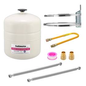 Solimeta B0f9wwdnt1 4.5 Gallon Potable Water Expansion Tank Adjustable Wall Bracket Gas