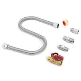 Stanbroil B01ly9sz82 Gas Appliance Hook Up Kit With Brass Ball Valve And Flexible Connector
