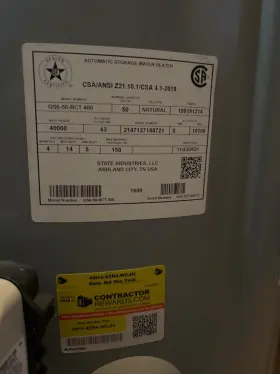 Gs6-50-not State Gas Hot Water Heater Tank 50 Gallon