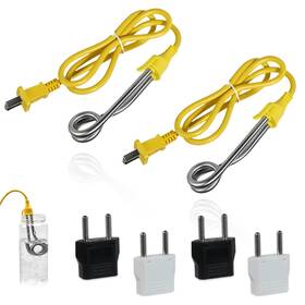 Stitokg Waterheater-2 2-pack Portable Immersion Heater Kit - 120v-300w 240v-600w Instant Water Hea