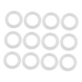 Sunicon Sunicondsau2xwgk7-03 12pcs Silicone Flat Washer O Rings Assorted Sizes Gasket 1 Inch
