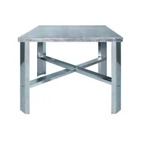 Gwhs24 Supply Giant 804595125069 Everflow Water Heater Stand Galvanized Steel Chrome 24 Inch X
