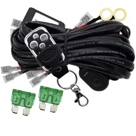 Szdystar 711379921277 Led Lights Bar Remote Control Wiring Harness Kit 4 Leads Dc12v On-off Switch