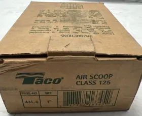 431-6 Taco 687752163452 1 Inch Cast Iron Air Scoop Class 125 - New