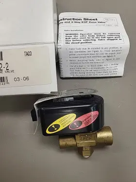 Esp07c2-2 Taco 687752341447 Esp Zone Valve Md 3/4 Sweat 24 Vac New