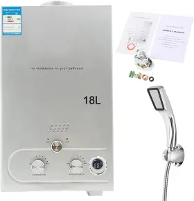 Jy-rz-013 Tankless Water Heater Lwuslu73 Calentador Agua Port Til Gas Propano 18l 4.8gpm Pantalla Digital Exterior Campin