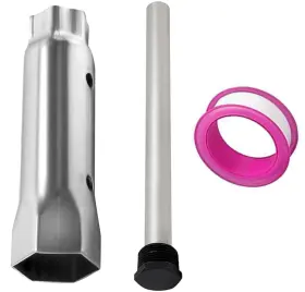 Tbesevenxt 710913598166 Rv Water Heater Element Wrench Socket 10 Inch X 1 1/16 1/2 And Anode