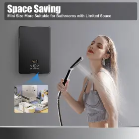 Hg-hjwjl-942 Tbvechi Instant Electric Tankless 6500w Home Hot Water Heater Whole House Black 220v 8l