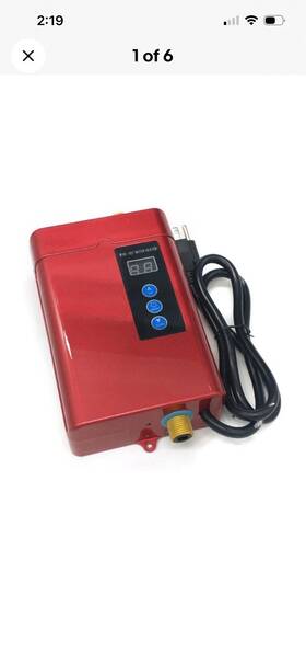 Tbvechi T1059 Tankless Water Heater Electric Instant Hot On Demand 3000w 110v