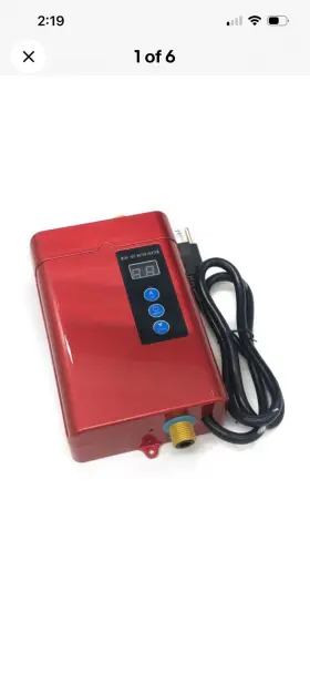 3000w Tbvechi T1059 Tankless Water Heater Electric Instant Hot On Demand 110v