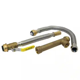 Tectite 744110371956 Water Heater Installation Kit With Tank Tee