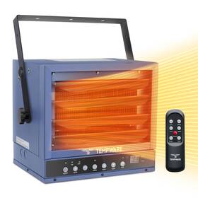 Tempware B0c89vm4g9 5000w 240v Electric Garage Heater Hardwired Ceiling Mount Eco Remote