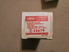 Therm-o-disc 2e679 Dayton Elec. Water Heater Thermostat And Limit