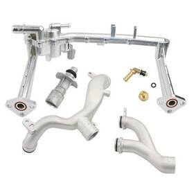 Tivora 717352984147 Upgraded Metal Rear Coolant Water Heater Pipe System Set Compatible With