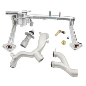Tivora 717352984147 Upgraded Metal Rear Coolant Water Heater Pipe System Set Compatible With