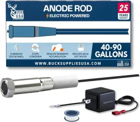 Tradex Global Inc 782926664015 Powered Anode Rod For Hot Water Heater 40-90 Gallon 25-year Warranty Elimina