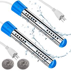 Treela B0bls1tgty 2 Pcs Immersion Water Heaters Portable Electric Submersible Pool Hot Tub