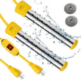 Jr-treela-1021 Treela 2 Pieces Immersion Water Heater Portable Bucket 1500w Submersible Wate