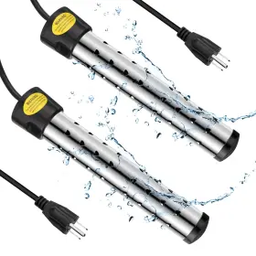 Jr0918 Treela 2 Pcs Immersion Water Heaters Portable Electric Submersible Pool/hot T