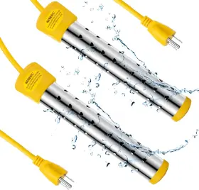 Jr0919 Treela 2 Pcs Immersion Water Heaters Portable Electric Submersible Pool/hot Tub