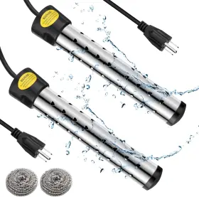 Jr1306 Treela 2 Pcs Immersion Water Heaters Portable Electric Submersible Pool/hot Tub