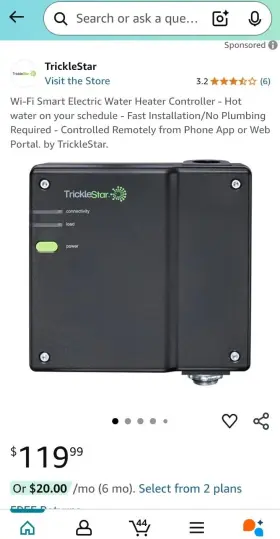 Ts2301 Tricklestar Wi-fi Electric Water Heater Controller
