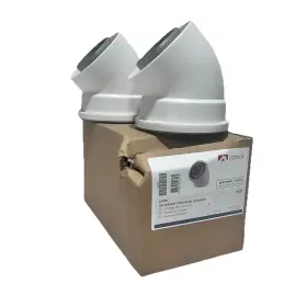224050 Ubbink 45-degree Bends For Non Condensing Elbow Bend Pipe Set 2pack 2pk