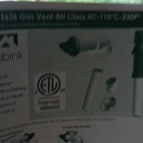 Ubbink S636 Gas Vent Plastic White Pipe Elbow Included Max Temp 250 F