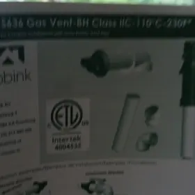 S636 Ubbink Gas Vent Plastic White Pipe Elbow Included Max Temp 250 F