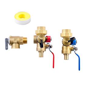 Uimoso Jrsrsqfwftjltnhch002 3/4 Inch Water Heater Flush Kit With Isolation Valves 2pcs Included