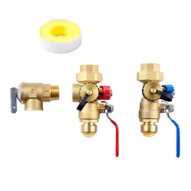 Jrsrsqfwftjlygwwz002 Uimoso 3/4 Inch Water Heater Kit With Flush System And Pressure Relief Valve