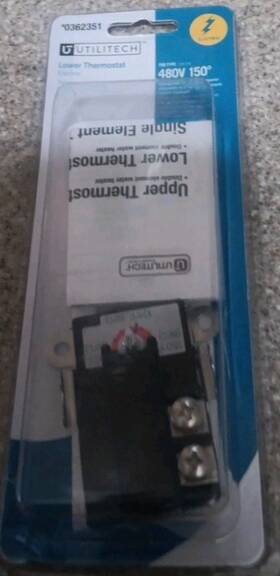 Utilitech 0362351 Lower Thermostat Electric #0362351 For Water Heater