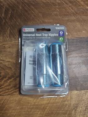 Utilitech 0362829 Universal Heat Trap Nipples