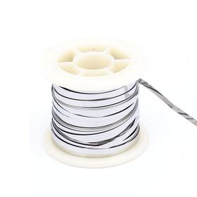Uxcell 683007244136 7.5m 24.6ft 0.2x3mm Nichrome Flat Heater Wire For Heating Element