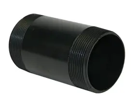 T3506 Valterra Abs Threaded Nipple - 3 X 6 Black