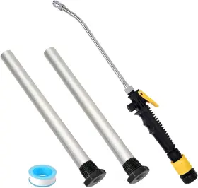 Vanpet 445003162158 3pack Rv Water Heater Anode Rod And Flush Wand Compatible With Suburban